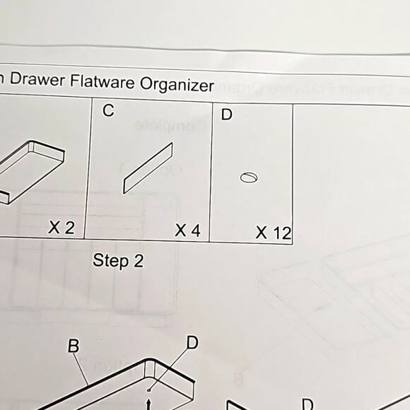 Simple Houseware Expandable Kitchen Drawer Flatware Organizer Black (NWOB) - Picture 7 of 10